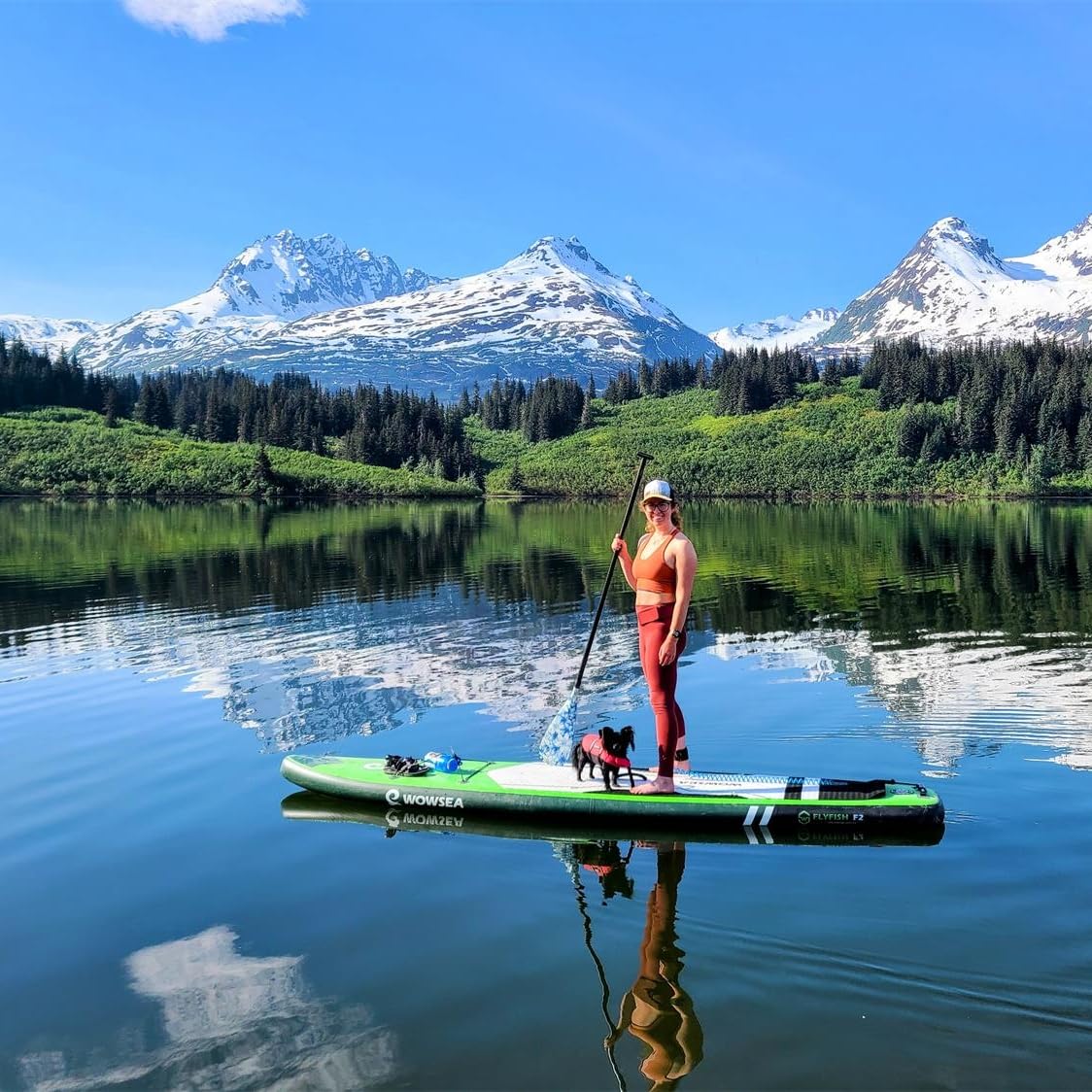 WOWSEA Flyfish F2 Aufblasbares SUP Board, stabiles & langlebiges Touren-Paddleboard, inkl. Zubehör-Kit, ideal zum Gleiten, Lernen & Rennen