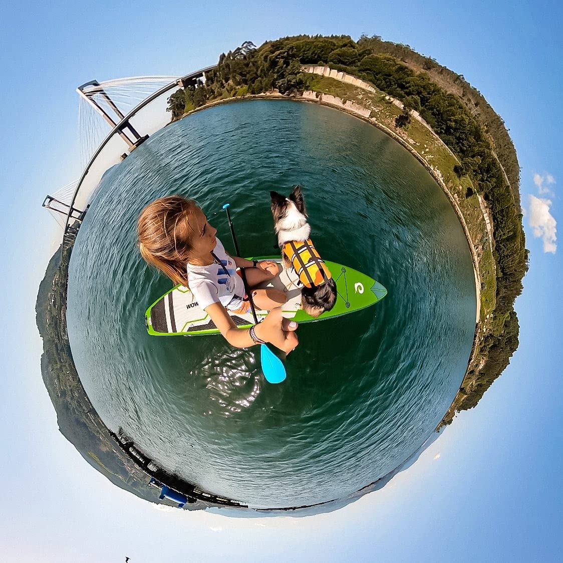 WOWSEA Flyfish F2 Aufblasbares SUP Board, stabiles & langlebiges Touren-Paddleboard, inkl. Zubehör-Kit, ideal zum Gleiten, Lernen & Rennen